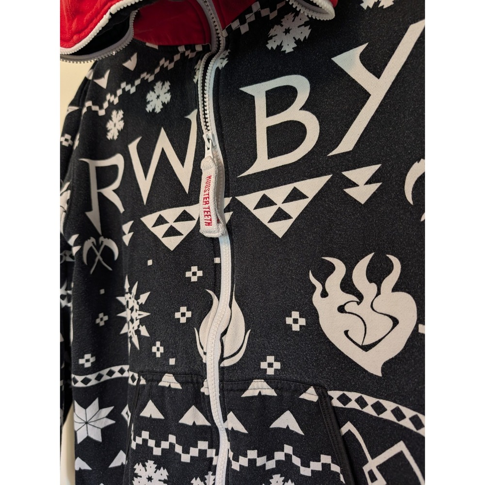 Tipsy Elves Rooster Teeth RWBY Anime Hooded Onesie Fleece Jumpsuit Pajamas M - Picture 10 of 11